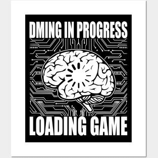 DMing in Progress Loading game Posters and Art